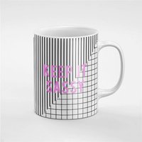 Halten Sie Es Frechen Retro-stil Keramik Kaffee Tee Tasse Geschenk Für Ihn/Ihre Freundin Mitarbeiter | Mug235 von RoccoDesignsStudio