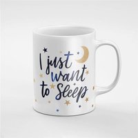 Ich Möchte Nur Niedlich Mond Keramik Kaffee Tee Tasse Geschenk Für Ihn Zu Schlafen/Ihre Freundin Mitarbeiter | Mug239 von RoccoDesignsStudio