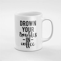 Ihre Probleme in Kaffee Keramik Tee Tasse Geschenk Für Ihn Zu Ertränken/Ihre Freundin Mitarbeiter | Mug180 von RoccoDesignsStudio