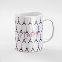 Je T " Aime Eiffelturm Muster Keramik Kaffee Tee Tasse Geschenk Für Ihn/Ihre Freundin Mitarbeiter | Mug210 von RoccoDesignsStudio