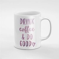 Kaffee Trinken Und Tun Guter Keramik Tee Tasse Geschenk Für Ihn/Ihre Freundin Mitarbeiter | Mug202 von RoccoDesignsStudio