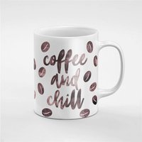 Kaffee Und Kühlen Kaffeebohnen Tee Tasse Geschenk Für Ihn/Sie Freund Kollegen | Mug33 von RoccoDesignsStudio