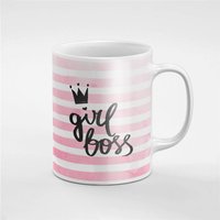 Mädchen Chef Rose Gold Linien Keramik Kaffee Tee Tasse Geschenk Für Ihn/Ihre Freundin Mitarbeiter | Mug200 von RoccoDesignsStudio