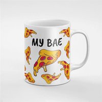 Meine Bessere Hälfte Pizza Leckere Scheiben Essen Ist Liebe Keramik Kaffee Tee Tasse Geschenk Für Ihn/Ihre Freundin Mitarbeiter | Mug106 von RoccoDesignsStudio