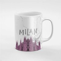 Milan Lila Architektur Marmor Keramik Kaffee Tee Tasse Geschenk Für Ihn/Ihre Freundin Mitarbeiter | Mug90 von RoccoDesignsStudio