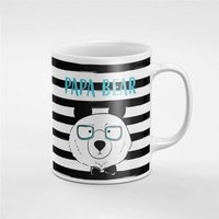 Papa Bär Süß Schwarze Keramik Kaffee Tee Tasse Geschenk Für Ihn/Ihre Freundin Mitarbeiter | Mug103 von RoccoDesignsStudio