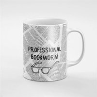 Professionelle Bücherwurm Gläser Buch Papier Keramik Kaffee Tee Tasse Geschenk Für Ihn/Sie Freund Kollegen | Mug19 von RoccoDesignsStudio