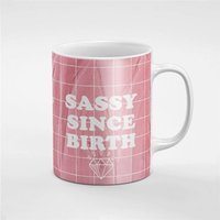 Rosa Creme Freche Seit Geburt Keramik Kaffee Tee Tasse Geschenk Für Ihn/Ihre Freundin Mitarbeiter | Mug236 von RoccoDesignsStudio