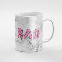 Rosa Rad Auf Grauem Marmor Druck Keramik Kaffee Tee Tasse Geschenk Für Ihn/Ihre Freundin Mitarbeiter | Mug278 von RoccoDesignsStudio
