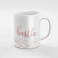 Rose Gold Hustle Chevrons Keramik Kaffee Tee Tasse Geschenk Für Ihn/Ihre Freundin Mitarbeiter | Mug208 von RoccoDesignsStudio