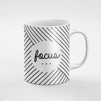 Schwarze Linie Muster Keramik Kaffee Tee Tasse Geschenk Für Ihn Zu Konzentrieren/Ihre Freundin Mitarbeiter | Mug195 von RoccoDesignsStudio