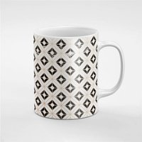 Schwarze Und Weiße Quadrate Muster Keramik Kaffee Tee Tasse Geschenk Für Ihn/Ihre Freundin Mitarbeiter | Mug198 von RoccoDesignsStudio
