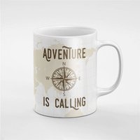 Weltkarte Abenteuer Ruft Keramik Kaffee Tee Tasse Geschenk Für Ihn/Ihre Freundin Mitarbeiter | Mug157 von RoccoDesignsStudio