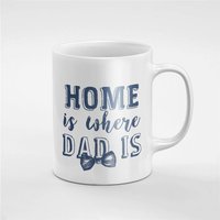 Zuhause Ist Wo Papa Fliege Vatertag Kaffee Tee Tasse Geschenk Für Ihn/Sie Freund Kollegen | Mug42 von RoccoDesignsStudio
