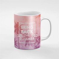 Zurück Zu Bringen, Die Sommer-Rosa Palmen Keramik Kaffee Tee Tasse Geschenk Für Ihn/Ihre Freundin Mitarbeiter | Mug242 von RoccoDesignsStudio