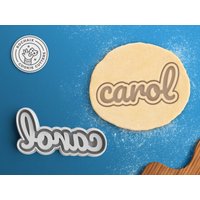 Benutzerdefinierte Name Cookie Cutter - Personalisierte Verlobung Hochzeit von RochaixCookieCutters