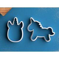 Flauschiges Einhorn Cookie Cutter - Baby-Dusche-Cookie Baby von RochaixCookieCutters