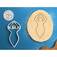 Göttin Cookie Cutter - Pagan Triple Moon Ausstechform von RochaixCookieCutters