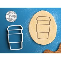 Kaffee-Ausstechform - Latte-Ausstechform Kaffeetasse-Ausstechform von RochaixCookieCutters