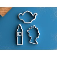 London Ausstecher - Königin Prinzessin Krone Plätzchen Märchen Baby Shower Favor Geschenk Für Sie von RochaixCookieCutters