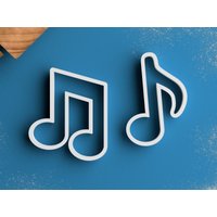 Musik Note Cookie Cutter - Musiker Geschenk Kekse Gitarrist Klavier Geschenke Geige Notenblatt von RochaixCookieCutters