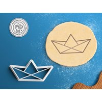 Origami Boot Cookie Cutter - Papierflieger Geschenk von RochaixCookieCutters