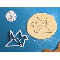 Origami Kranich Ausstechform - Cookie Cutter Papierflieger von RochaixCookieCutters