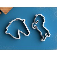 Pferd Ausstecher - Regenbogen Baby Shower Einhorn Plätzchen Geschenk Favors von RochaixCookieCutters