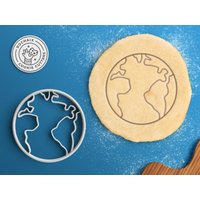 Planet Erde Cookie Cutter - Globe Tag Geschenk von RochaixCookieCutters