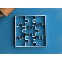 Puzzle Ausstechform - Puzzleteil Plätzchen Quadrat Ausstecher Brettspiel Geschenk Jigsaw von RochaixCookieCutters