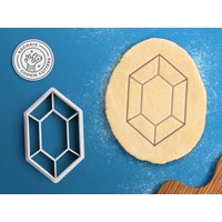 Rupee Cookie Cutter - Retro Videospiel Ausstechform Pixel Herz 8 Bit Ocarina Geek Geschenk von RochaixCookieCutters