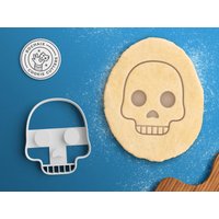 Schädel-Ausstechform - Schädel Emoji-Ausstechform Halloween-Ausstechform Schwermetallgeschenk Punkrock-Ausstecher Rock Hand Teufel Hörner von RochaixCookieCutters