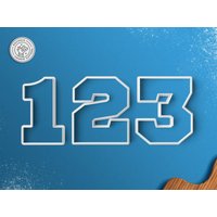Sportnummer Cookie Cutter Set - Varsity Alphabet von RochaixCookieCutters