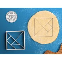 Tangram Cookie Cutter - Mathelehrer Geschenk Mathe Puzzle Tangram Cookie Cutter - Mathelehrer Geschenk Mathe Puzzle von RochaixCookieCutters