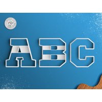 Varsity Alphabet Cookie Cutter - Buchstabe-Ausstechform von RochaixCookieCutters