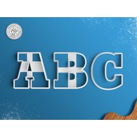 Vintage Alphabet Cookie Cutter Set - Retro Brief Ausstechform von RochaixCookieCutters