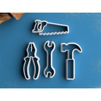 Werkzeug Ausstecher Set - Mechaniker Geschenk Schraubenschlüssel Hammer Ausstechform von RochaixCookieCutters