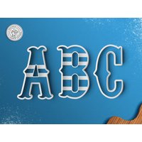 Zirkus Alphabet Cookie Cutter - Buchstabe Ausstechform Karneval von RochaixCookieCutters