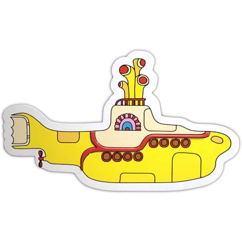 The Beatles Yellow Submarine Embossed Kühlschrankmagnet One Size von Rock Off officially licensed products