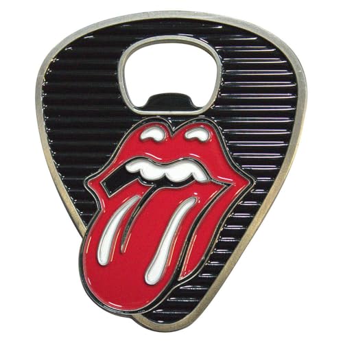 The Rolling Stones Classic Tongue Plectrum Flaschenöffner One Size von Rock Off officially licensed products