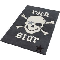 Rock STAR Baby Kinderteppich "702", rechteckig, handgearbeiteter Konturenschnitt, Kinder- und Jugendzimmer von Rock Star Baby