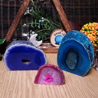 (Dooak-S5-04 Violet Magenta Teal Achat Geode - Gefärbte Druzy (Dooak-S5-04 Violet Magenta Teal Achat Geode - Gefärbte Druzy von RockParadise