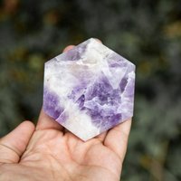 Chevron Amethyst Kristall Hexagon Taschenstein - Nach Gewicht Diy Schmuck von RockParadise