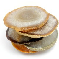 Dicke Achatscheibe Platten - Untersetzer Größe Agate Coaster Natural | Rk80-Natural von RockParadise