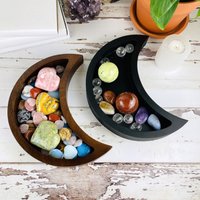 Mond Tablett - Crystal Sammler Display Organizer | Crescent von RockParadise