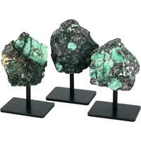 Smaragd Kristall Auf Metallständer - Roher Chunk | Rk3-05 von RockParadise