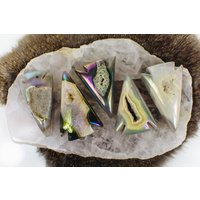 Titan Achat Druzy Pfeilspitze | Rk24B74 von RockParadise