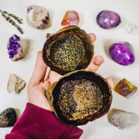 Titan Behandelt Geode Box Mit Druzy - Sie Wählen | Dooak-S13-12 von RockParadise