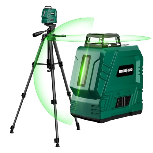 Laser-Wasserwaage mit 1,2m-Stativ, RockSeed 1x360° Horizontal und 1x150° Vertikal Grüner Linie Selbstnivellierende Kreuzlinienlaser,Wiederaufladbarer Linienlaser, zum Bilder Aufhängen/Wandkonstruktion Laser-Wasserwaage mit 1,2m-Stativ, RockSeed 1x360° Horizontal und 1x150° Vertikal Grüner Linie Selbstnivellierende Kreuzlinienlaser,Wiederaufladbarer Linienlaser, zum Bilder Aufhängen/Wandkonstruktion von RockSeed