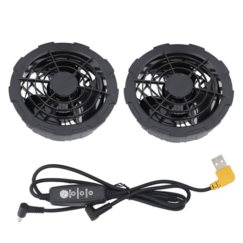 RockVOQRN Kühljackenventilator, USB-betriebener, bürstenloser Motor für Klimaanlage, Kleidung, Arbeitskleidung von RockVOQRN